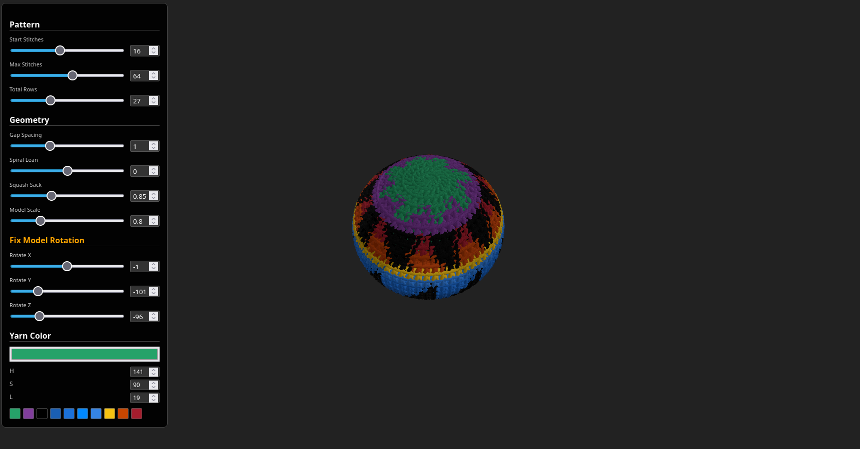 Sack Generator Preview